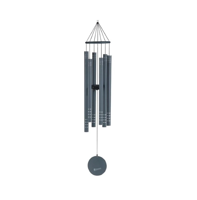 43" Long Metallic Gray Traditional Tuned Wind Chime