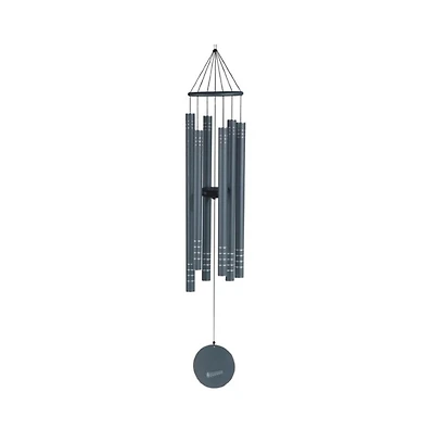 43" Long Metallic Gray Traditional Tuned Wind Chime