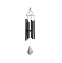34" Long Tuned Wind Chime Traditional Black Tube