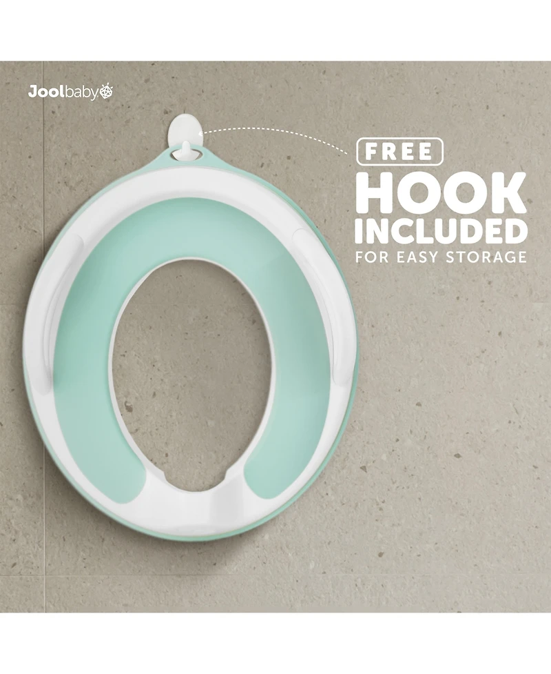 Potty Training Seat with Handles , Splash Guard, Non-Slip & Free Storage Hook - Unisex