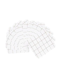 Arkwright Home Cotton Kitchen Dishcloths (12 Pack, 12x12 in.) Windowpane Stripes