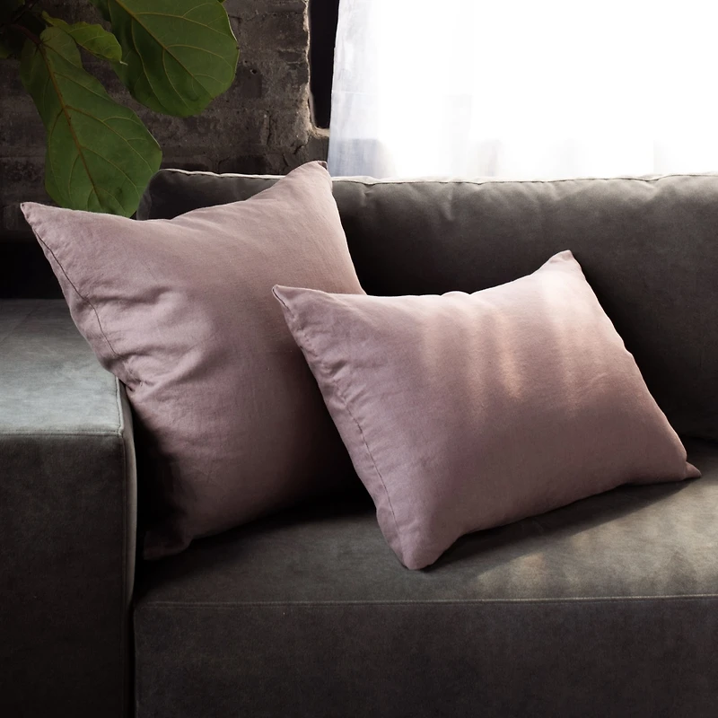 French Linen Decorative Throw Pillow