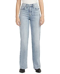 Silver Jeans Co. Women's Highly Desirable High Rise Trouser Leg Jeans