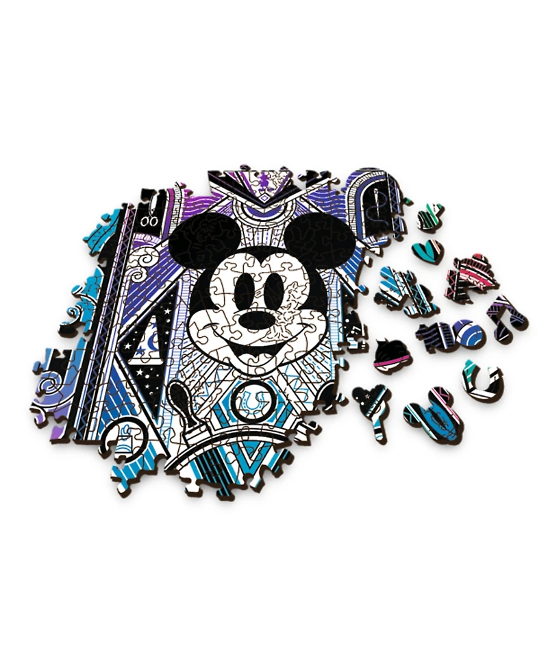 Trefl Wood Craft 500 +1 Piece Wooden Puzzle - Disney's Mickey & Minnie Mouse