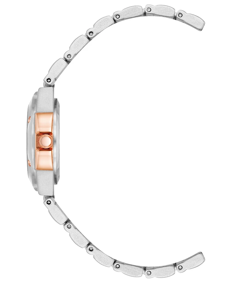 Anne Klein Women's Quartz Silver-Tone and Rose Gold-Tone Alloy Watch, 29mm