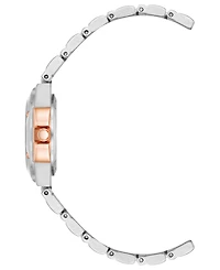 Anne Klein Women's Quartz Silver-Tone and Rose Gold-Tone Alloy Watch, 29mm