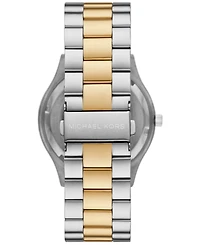 Michael Kors Men's Slim Runway Three-Hand Two-Tone Stainless Steel Watch 44mm