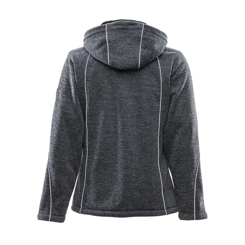 RefrigiWear Women's Extreme Sweater Jacket - Warm, Stylish, Fleece-Lined Hooded