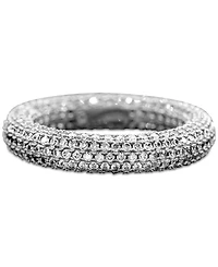 Adornia Pave Crystal Eternity Rounded Band Ring