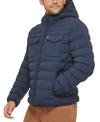 Levi's Men's Stretch Hooded Two-Pocket Quilted Jacket