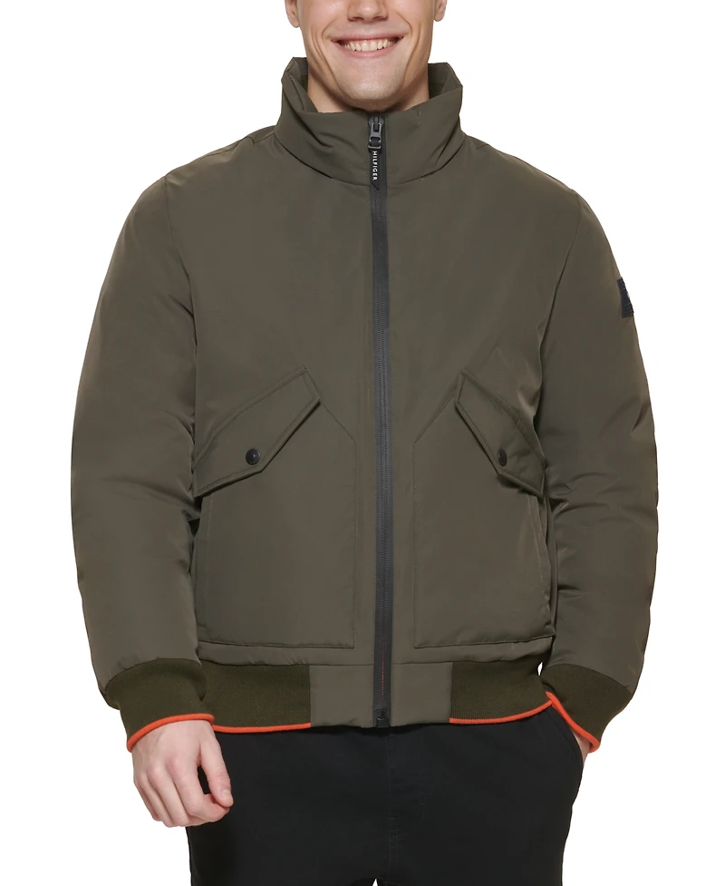 Tommy Hilfiger Men's Flex Performance Zip-Front Bomber Jacket