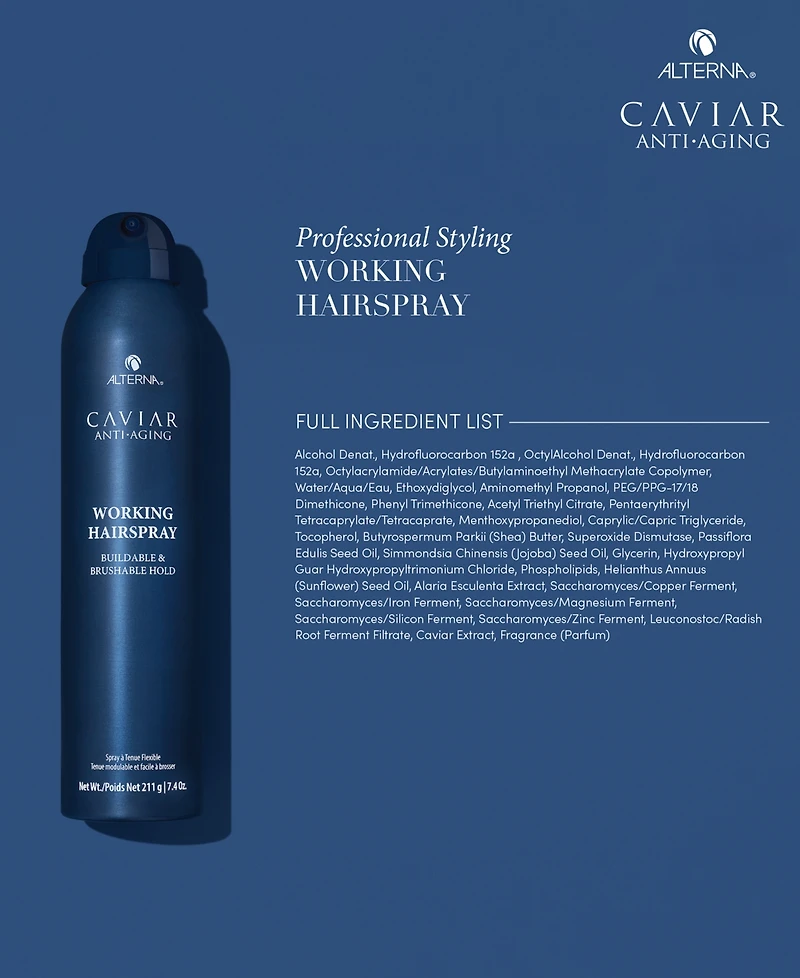 Alterna Caviar Styling Working Hairspray, 7.4 oz.