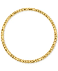Adornia 14k Gold-Plated Rope-Look Bangle Bracelet