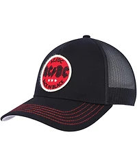 Men's American Needle Black Ac/Dc Valin Trucker Snapback Hat