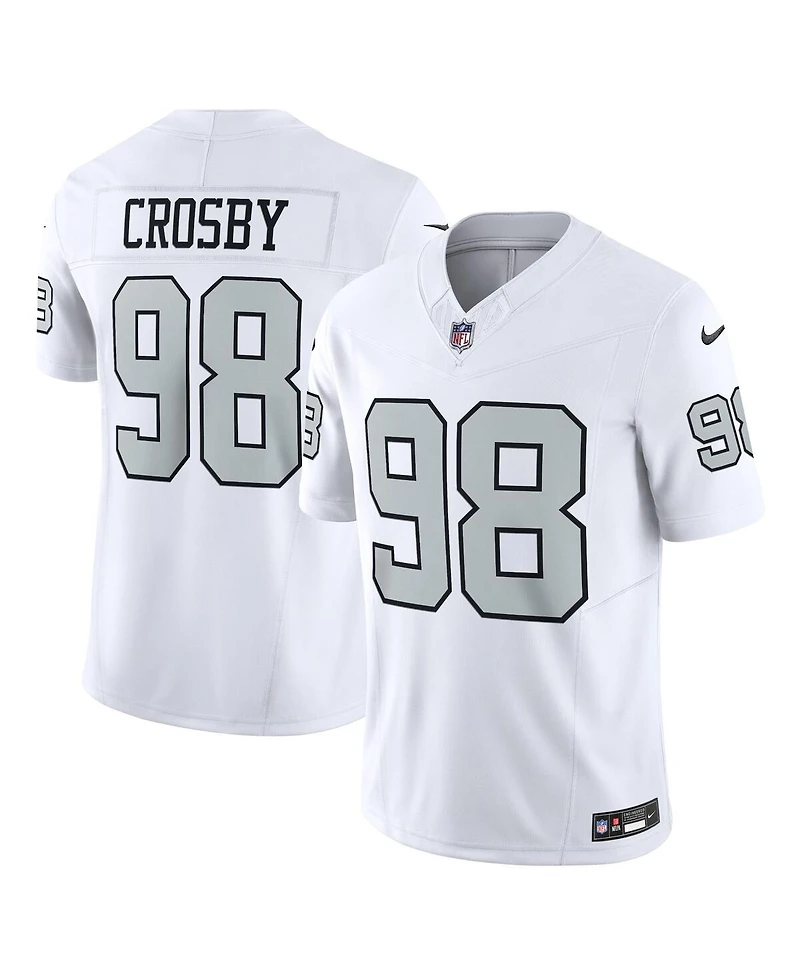 Men's Nike Maxx Crosby White Las Vegas Raiders Alternate Vapor F.u.s.e. Limited Jersey