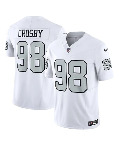 Men's Nike Maxx Crosby White Las Vegas Raiders Alternate Vapor F.u.s.e. Limited Jersey