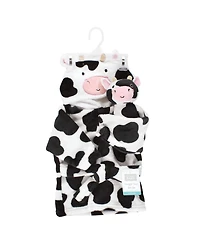 Hudson Baby Boys Unisex Cozy Robe & Playtime Buddy Set