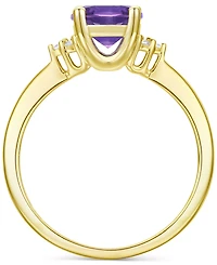 Amethyst (1-1/6 ct. t.w.) & Lab-Grown White Sapphire (1/20 Ring 14k Gold-Plated Sterling Silver (Also Additional Gemstones)