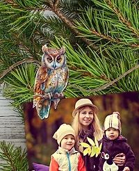 Designocracy Holiday Wooden Clip-On Ornaments Night Owls Set of 6 G. DeBrekht