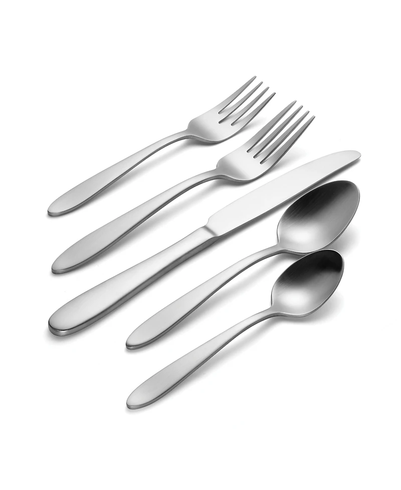 Oneida Mooncrest Satin 20 Piece Everyday Flatware Set