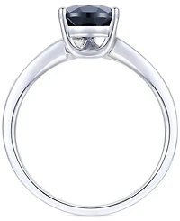 Amethyst (1-1/3 ct. t.w.) & Lab-Grown White Sapphire (1/10 Pear Swirl Ring 14k Gold-Plated Sterling Silver (Also Additional Gemstones)