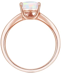 Amethyst (1-1/3 ct. t.w.) & Lab-Grown White Sapphire (1/10 Pear Swirl Ring 14k Gold-Plated Sterling Silver (Also Additional Gemstones)