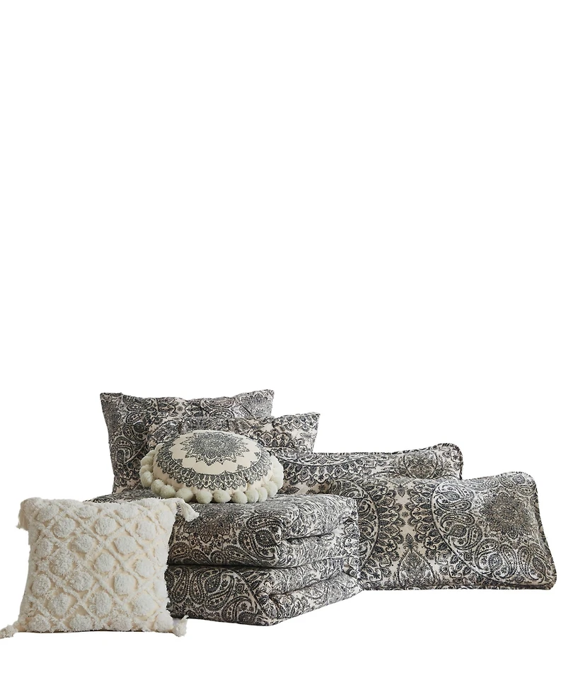 Southshore Fine Linens Ashanti 7 Piece Quilt Set, Full/Queen