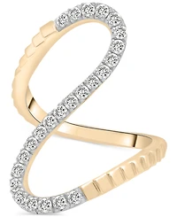 Audrey by Aurate Diamond Infinity Statement Ring (1/2 ct. t.w.) Gold Vermeil or Sterling Silver, Created for Macy's