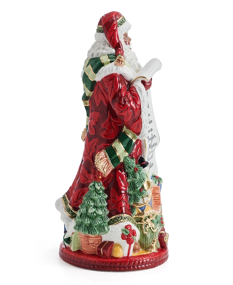 Fitz and Floyd Studio Collection 13-Inch African-American Santa Figurine