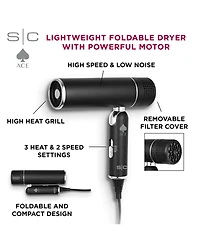 StyleCraft Professional Ace Lightweight Foldable Dryer