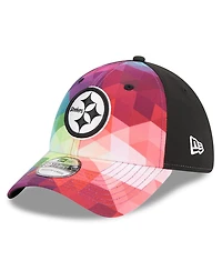 Men's and Women's New Era Multicolor, Black Pittsburgh Steelers 2023 Nfl Crucial Catch 39THIRTY Flex Hat
