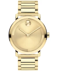 Movado Men's Bold Evolution 2.0 Swiss Quartz Ionic Plated Light Gold-Tone 2 Steel Watch 40mm