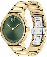 Movado Men's Bold Evolution 2.0 Swiss Quartz Ionic Plated Light Gold-Tone 2 Steel Watch 40mm
