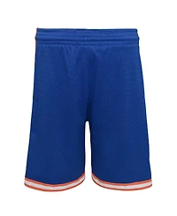 Big Boys Mitchell & Ness Royal New York Knicks Hardwood Classics Swingman Shorts