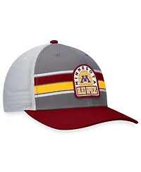 Men's Top of the World Gray, Maroon Minnesota Golden Gophers Aurora Trucker Adjustable Hat