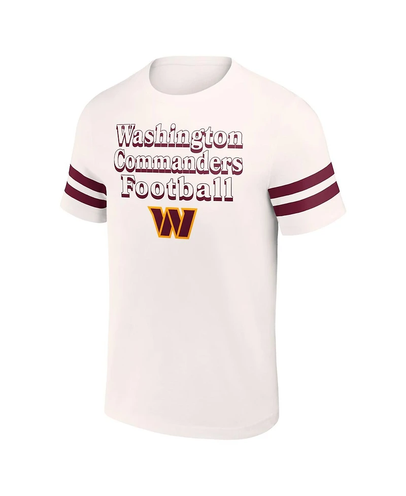 Men's Nfl x Darius Rucker Collection by Fanatics Cream Washington Commanders Vintage-Like T-shirt