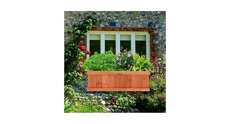 Wooden Decorative Planter Box for Garden Yard and Window