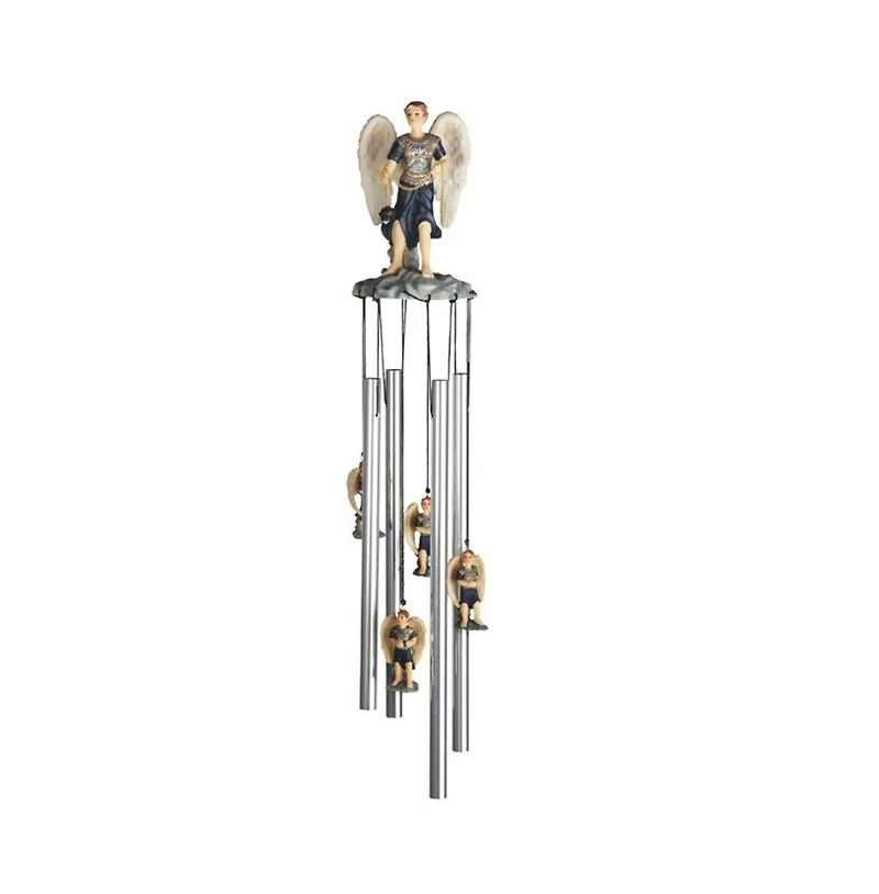23" Long Archangel Sealtiel Round Top Wind Chime