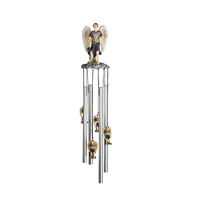 23" Long Archangel Sealtiel Round Top Wind Chime