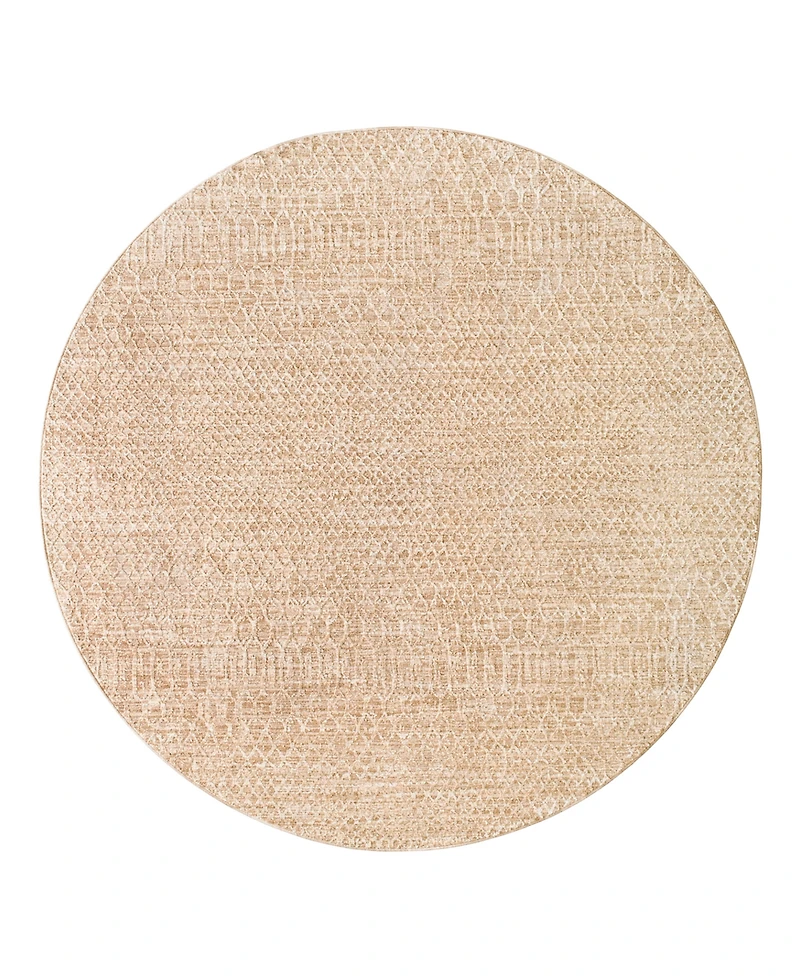 Livabliss Masterpiece High-Low Mpc-2302 7'10" x 7'10" Round Area Rug