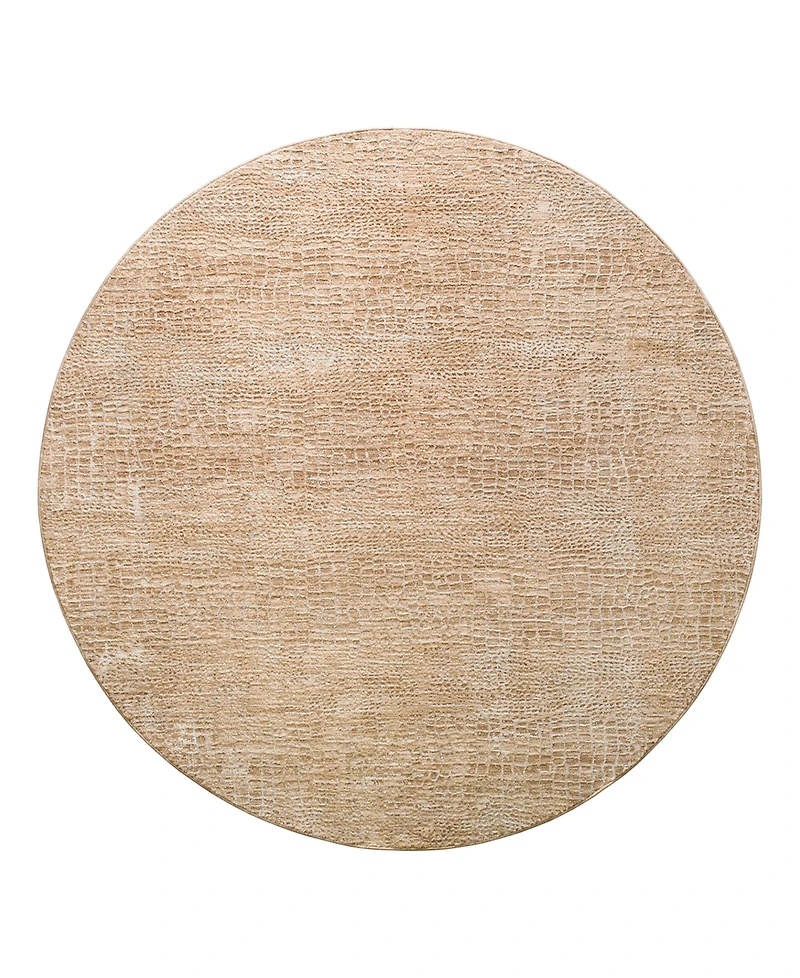 Livabliss Masterpiece High-Low Mpc-2306 7'10" x 7'10" Round Area Rug