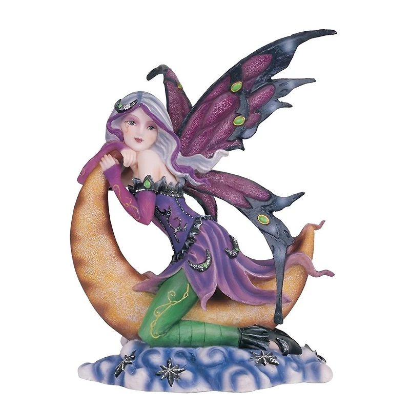 Fc Design 7"H Pink Fairy on The Moon Statue Fantasy Decoration Figurine Home Decor Perfect Gift for House Warming, Holidays and Birthdays