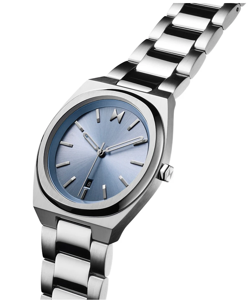 Mvmt Men's Odyssey Ii Silver-Tone Stainless Steel Bracelet Watch 42mm