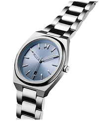 Mvmt Men's Odyssey Ii Silver-Tone Stainless Steel Bracelet Watch 42mm