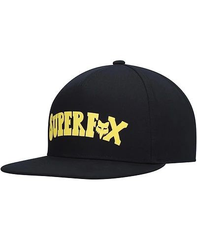 Men's Black Fox Super Trik Snapback Hat