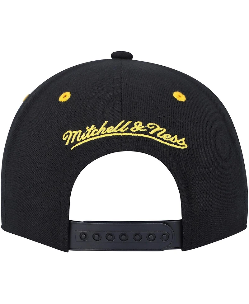 Men's Mitchell & Ness Black Pittsburgh Penguins Lofi Pro Snapback Hat