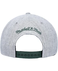 Men's Mitchell & Ness Heather Gray Milwaukee Bucks Hardwood Classics 2.0 Snapback Hat