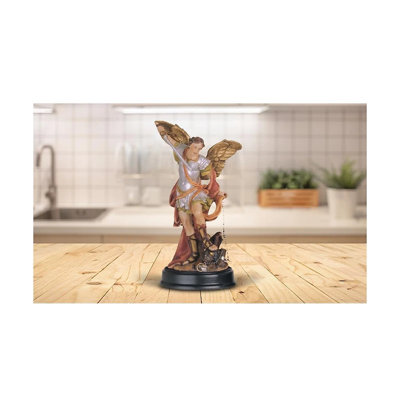 Fc Design 5"H Archangel Michael Statue Saint Michael The Strongest Angel Holy Figurine Religious Decoration Home Decor Perfect Gift for House Warming