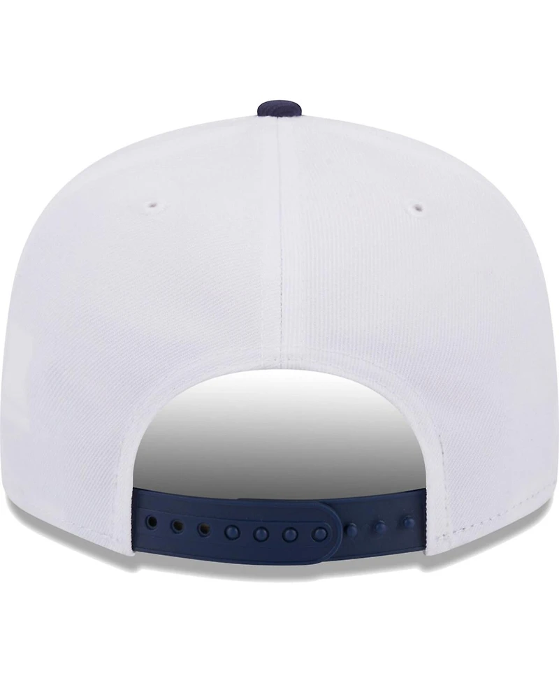 Men's New Era White, Navy Chicago White Sox Crest 9FIFTY Snapback Hat