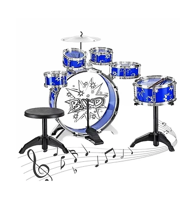 Sugift 11-Piece Kids Starter Drum Set